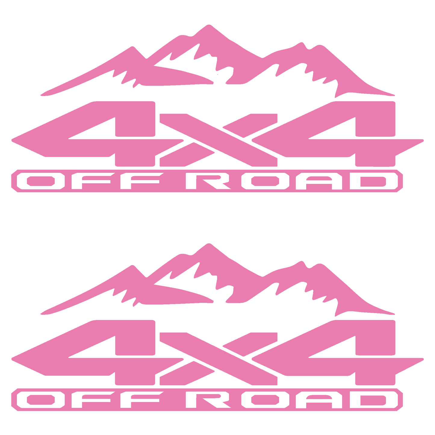 RAM Trucks 4 x 4 Off Road Replacement Bedside Decals #18Mountain