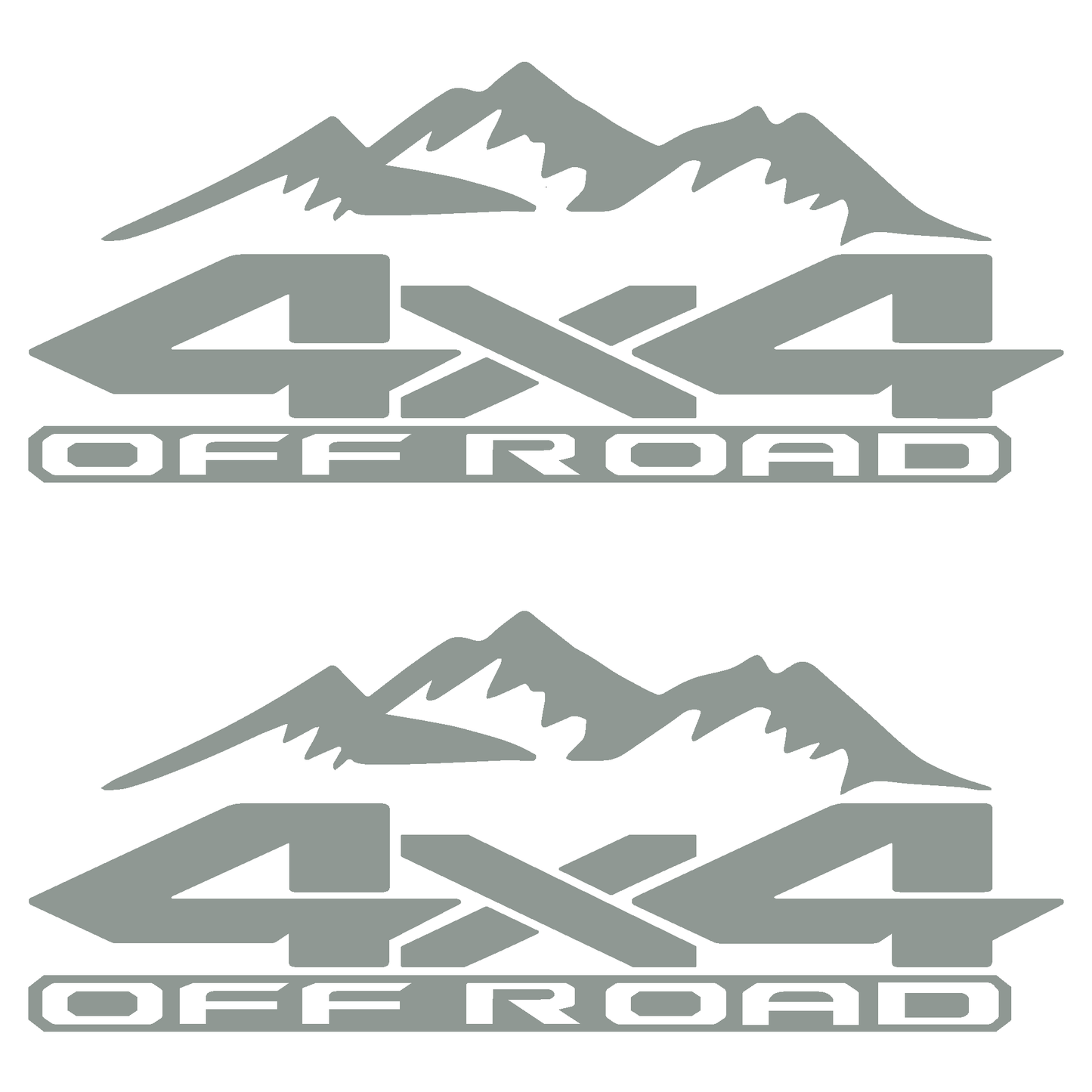 RAM Trucks 4 x 4 Off Road Replacement Bedside Decals #18Mountain