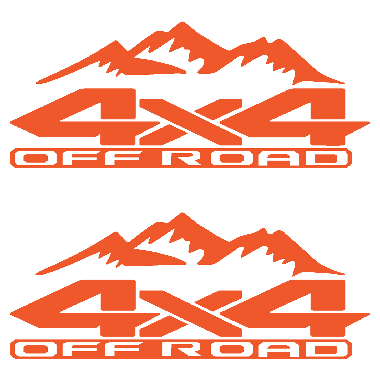 RAM Trucks 4 x 4 Off Road Replacement Bedside Decals #18Mountain