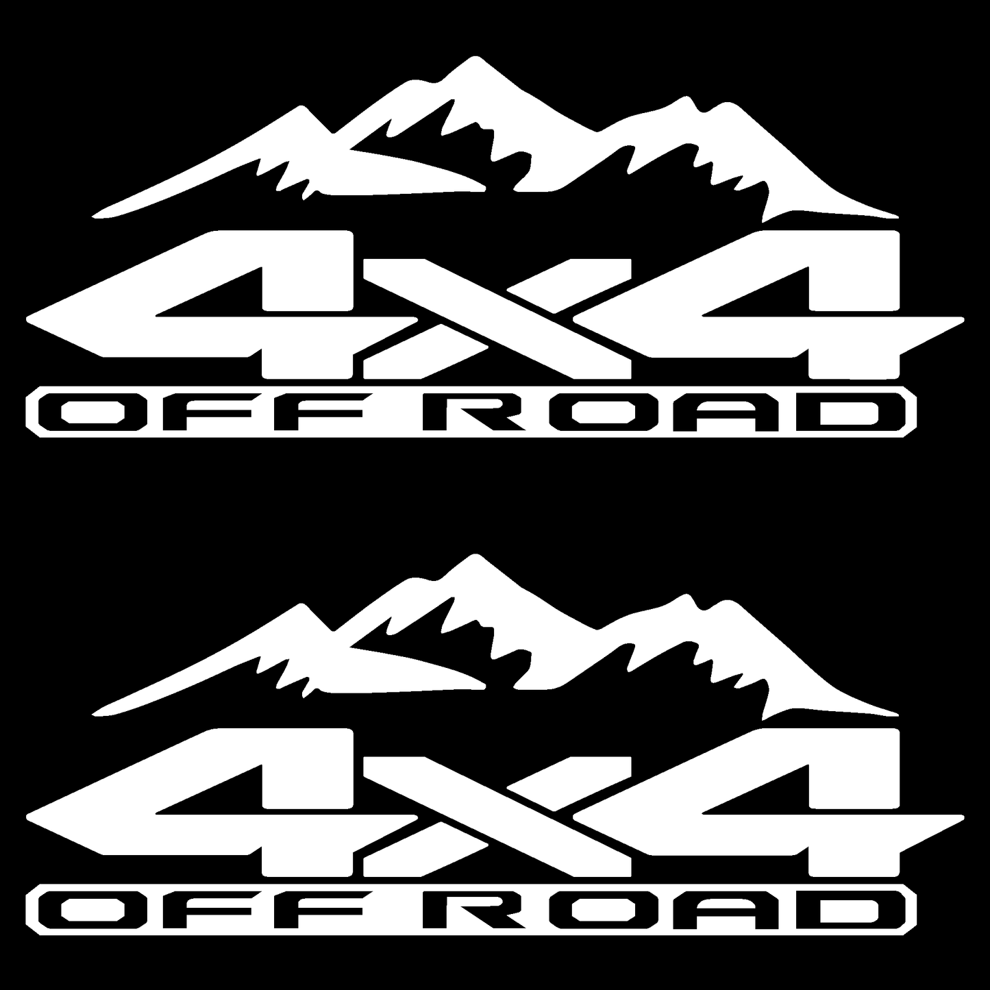 RAM Trucks 4 x 4 Off Road Replacement Bedside Decals #18Mountain