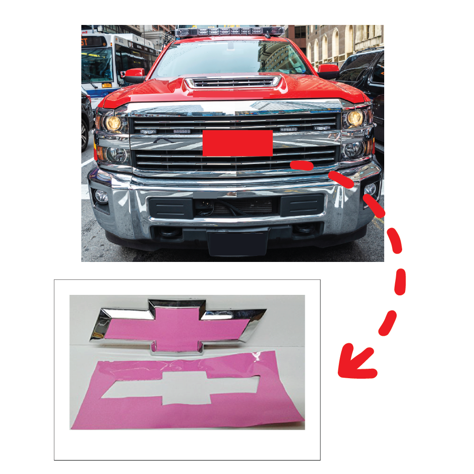 Bowtie Emblem Wrap Kit (Bubble Gum Pink Gloss)
