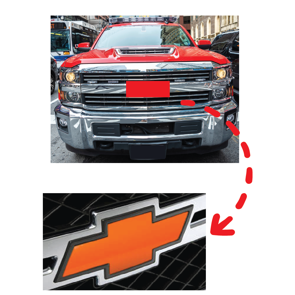 Bowtie Emblem Wrap Kit (Orange Gloss)