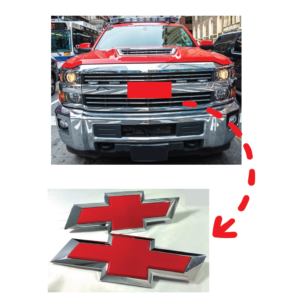 Bowtie Emblem Wrap Kit (Red Gloss)