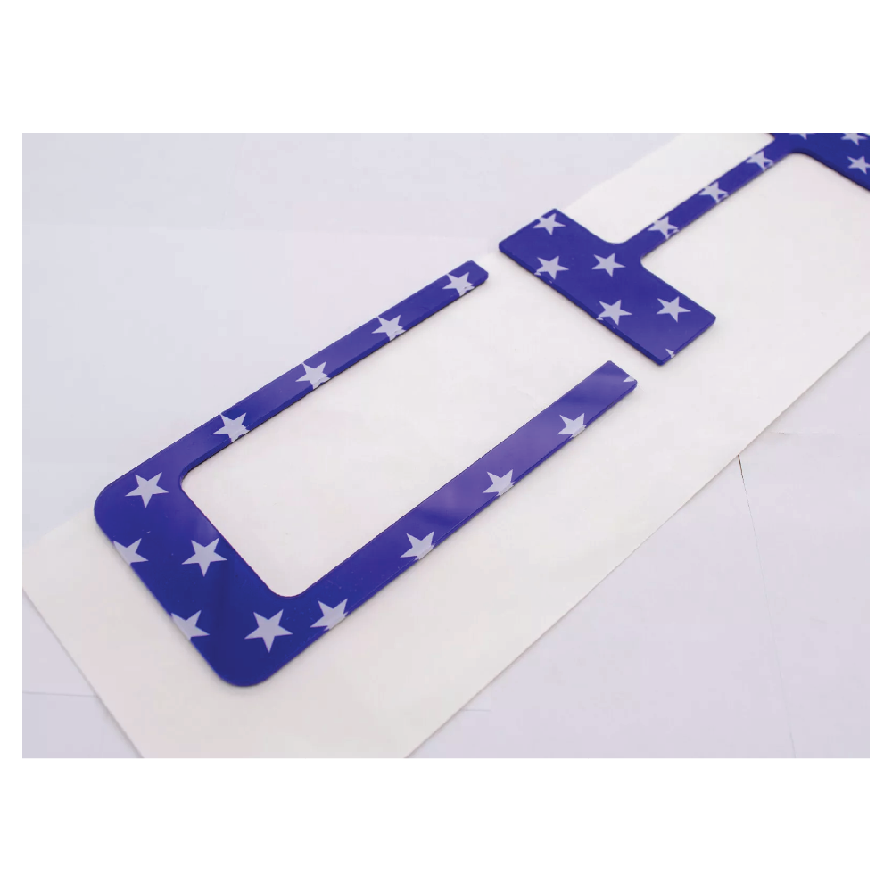 Replacement for Chevrolet Silverado 3D Raised Tailgate Letters USA FLAG || 2019 - 2022