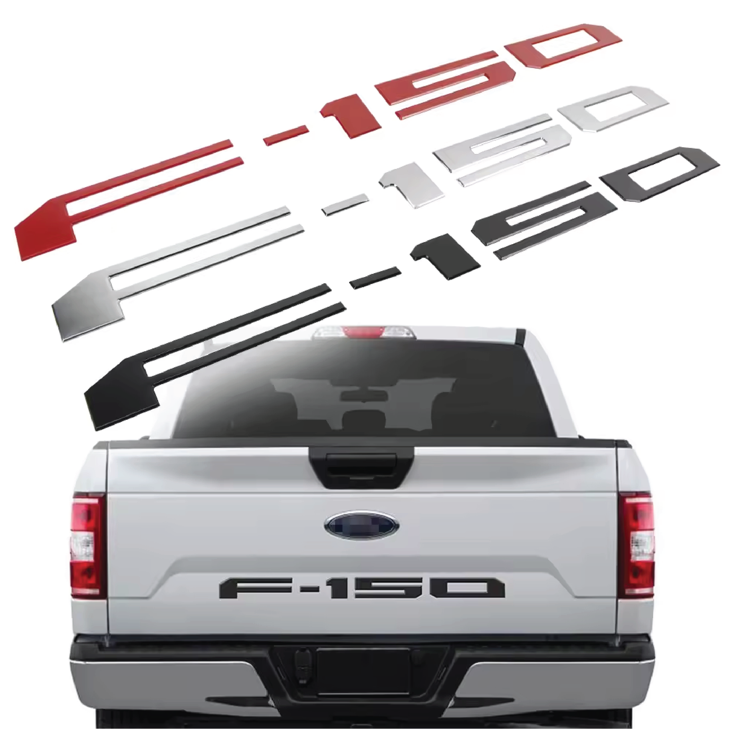 Replacement for F-150 Raised 3D Tailgate Letters YEARS 2018 - 2020