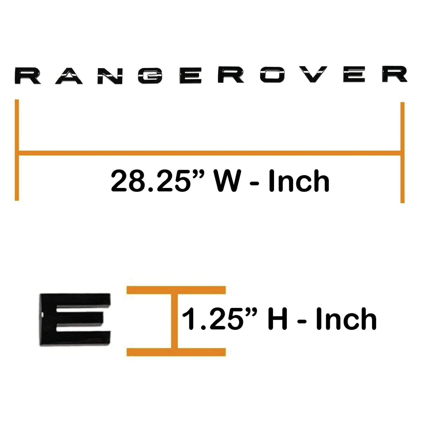 Replacement for Range Rover Sport L322 L320 L494 3D Raised Tailgate Letters