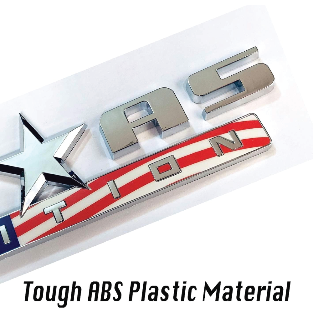 Texas Edition Logo Emblem USA Flag Style || PAIR