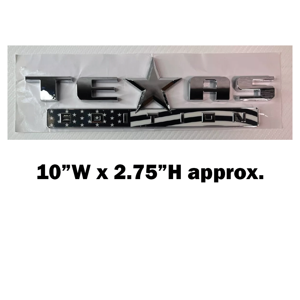 Texas Edition Logo Emblem USA Flag Style || PAIR