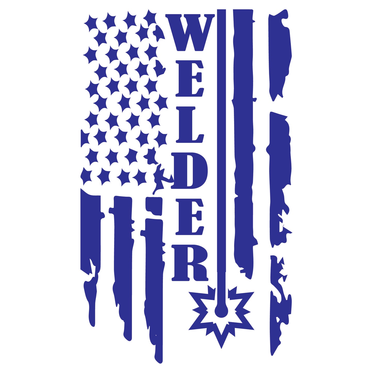 WELDER LIFE USA FLAG DECAL DESIGN BY SHOP VINYL DESIGN