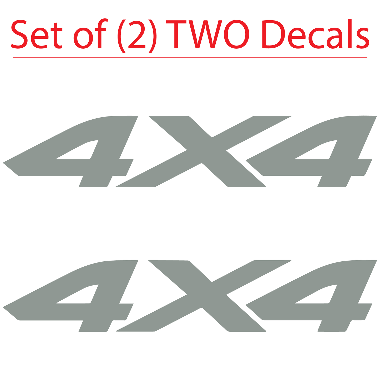 Shop Vinyl Design F-150 F-250 4 x 4 Replacement Bedside Decals #16 Vehicle Vinyl Graphic Decal Grey Gloss Shop Vinyl Design decals stickers