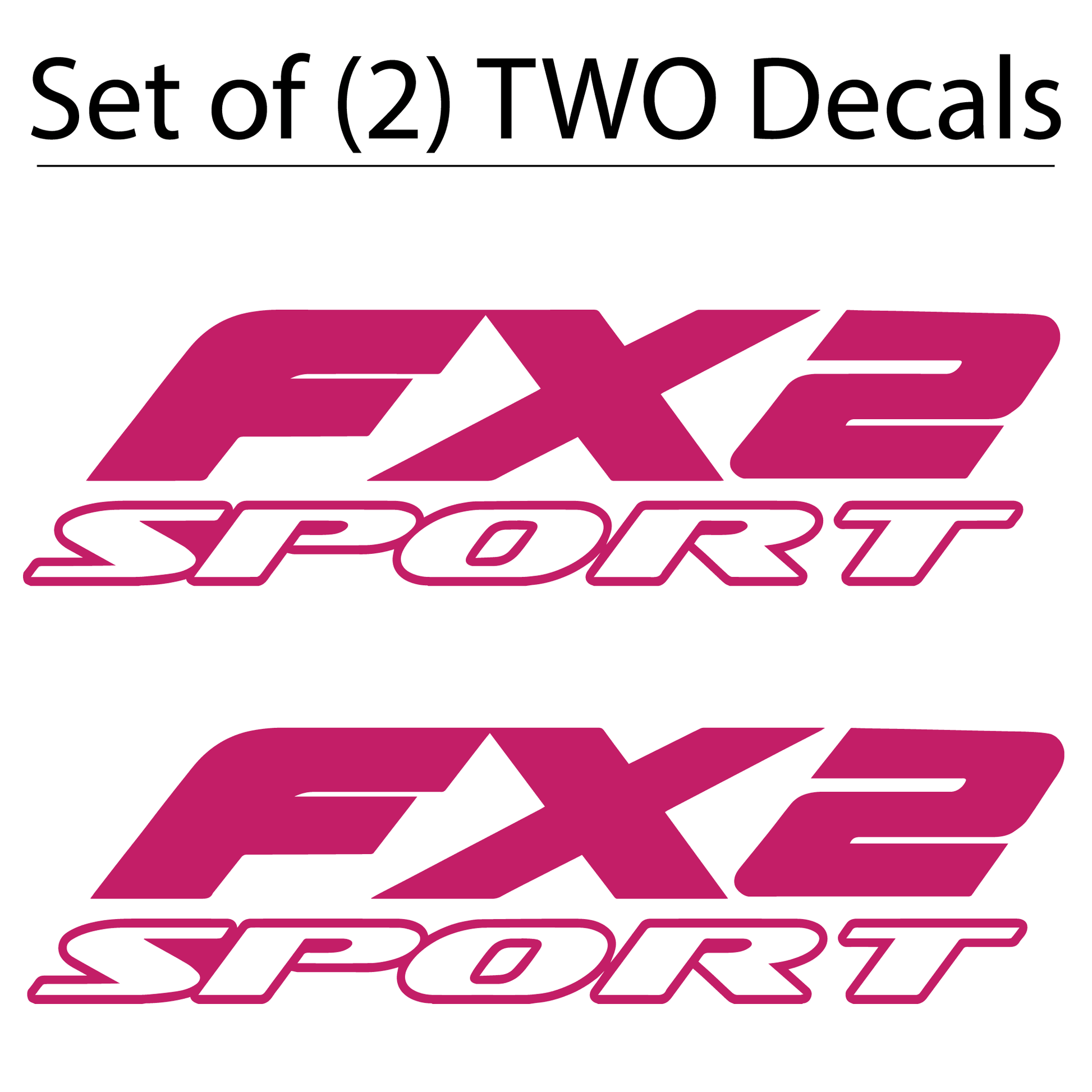 Shop Vinyl Design F-150 FX2 Sport Replacement Bedside Decals Vehicle Vinyl Graphic Decal Shop Vinyl Design decals stickers