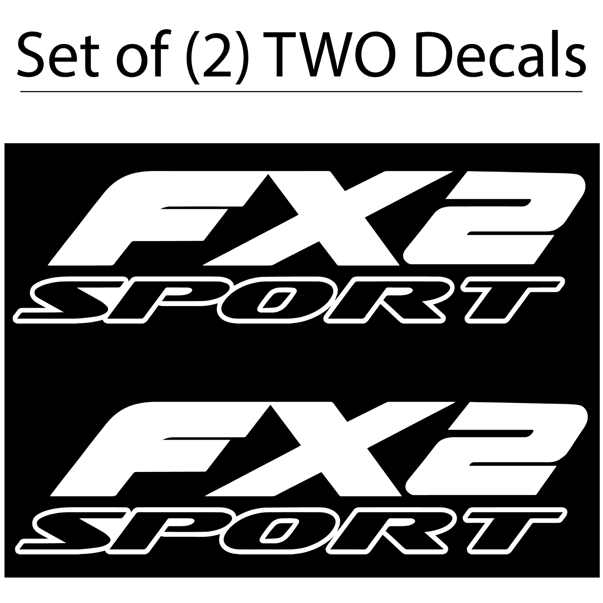 Shop Vinyl Design F-150 FX2 Sport Replacement Bedside Decals Vehicle Vinyl Graphic Decal Shop Vinyl Design decals stickers