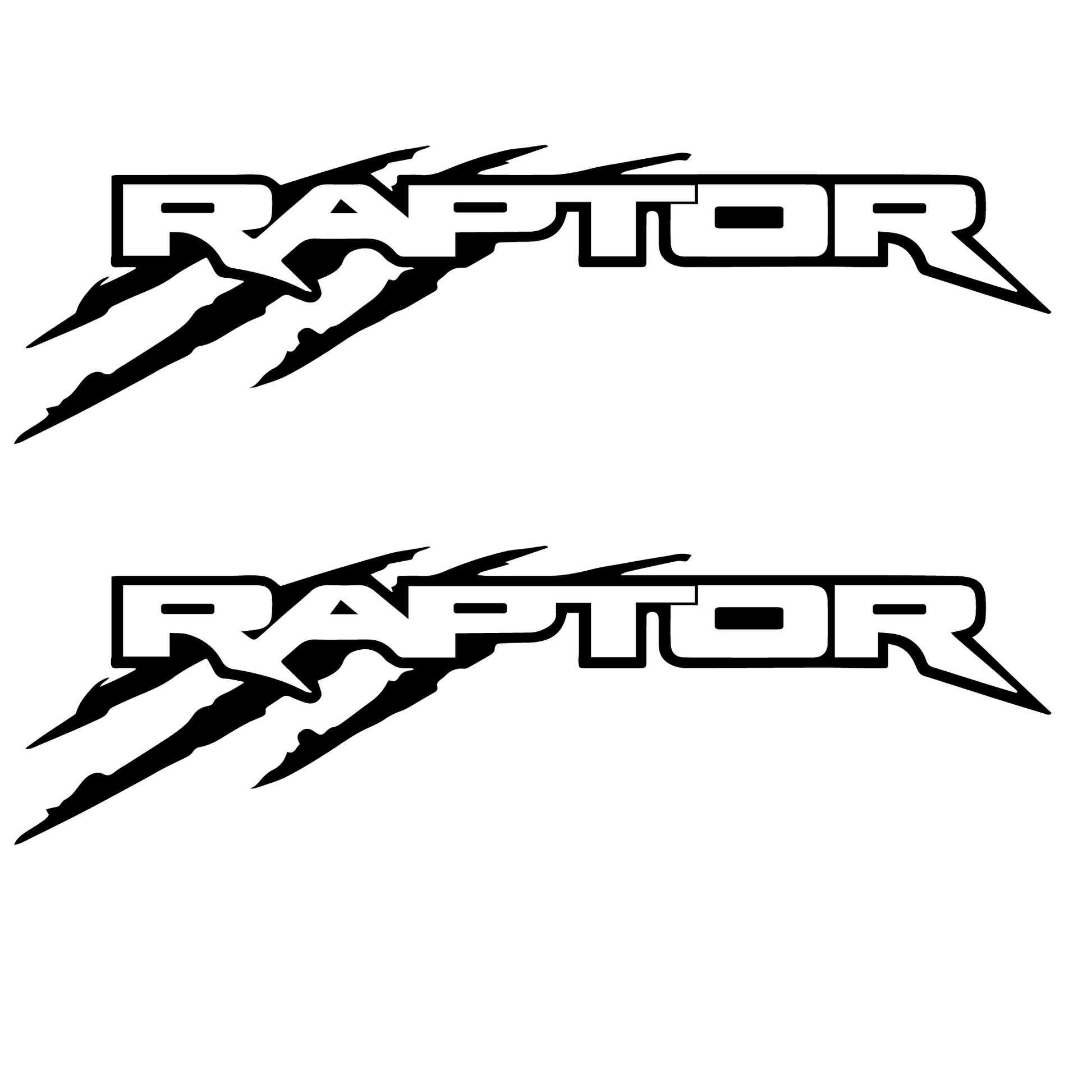 Shop Vinyl Design F-150 Raptor Replacement Bedside Decals #5001 Vehicle Decal Black Gloss Shop Vinyl Design decals stickers