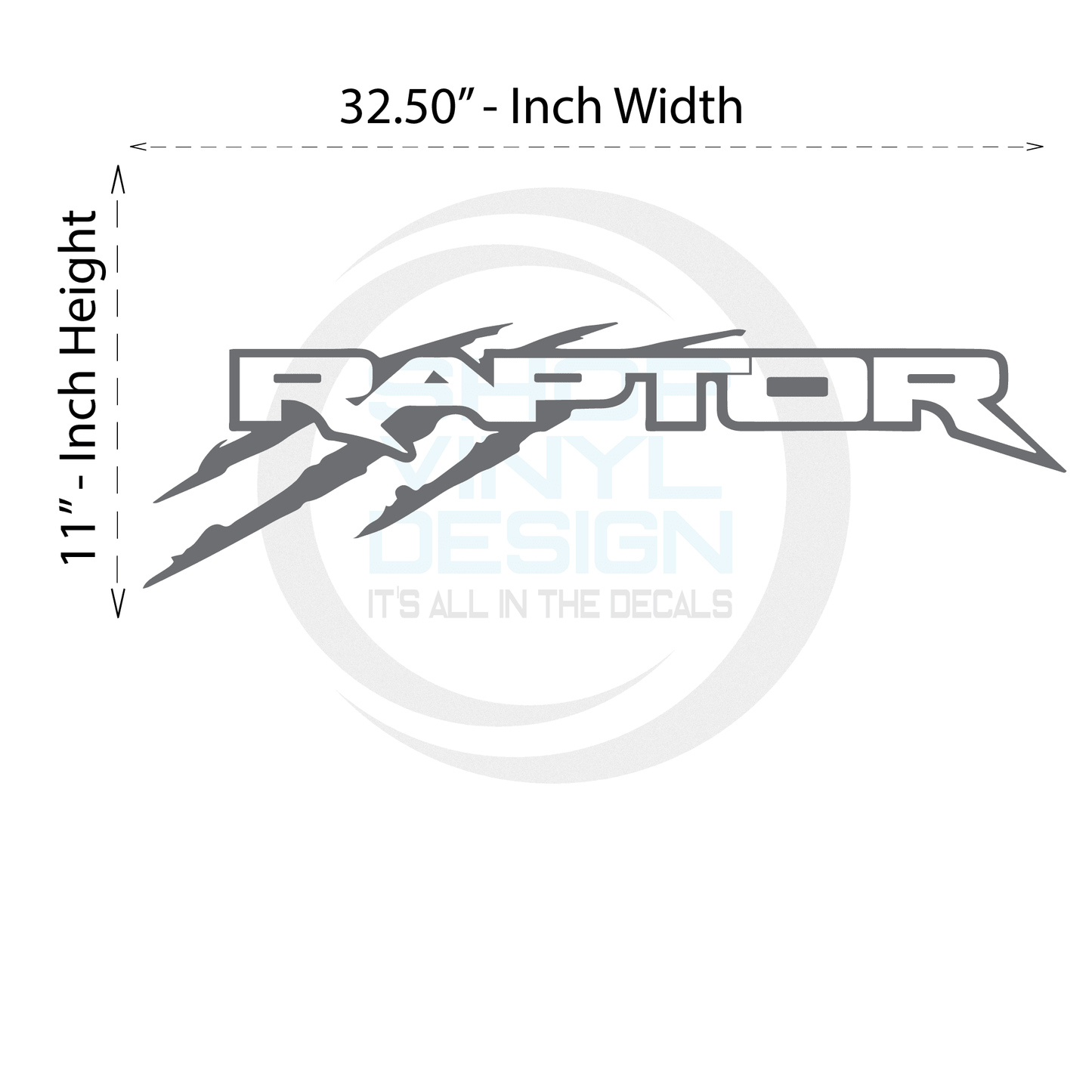 Shop Vinyl Design F-150 Raptor Replacement Bedside Decals #5001 Vehicle Decal Shop Vinyl Design decals stickers
