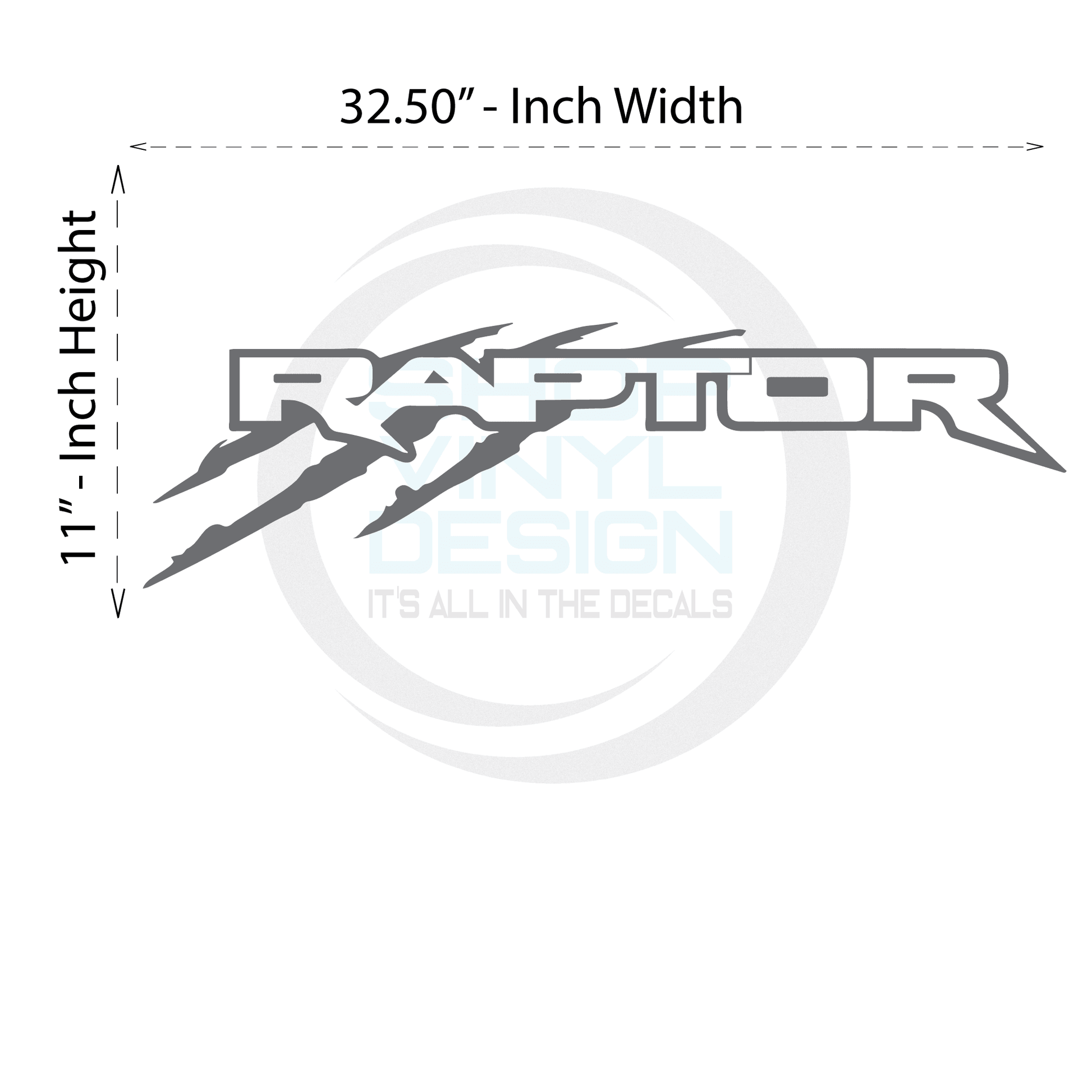 Shop Vinyl Design F-150 Raptor Replacement Bedside Decals #5001 Vehicle Decal Shop Vinyl Design decals stickers
