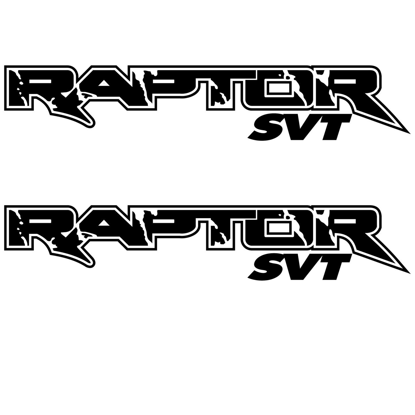 Shop Vinyl Design F-150 Raptor SVT Replacement Bedside Decals #010 Vehicle Decal Black Gloss Shop Vinyl Design decals stickers