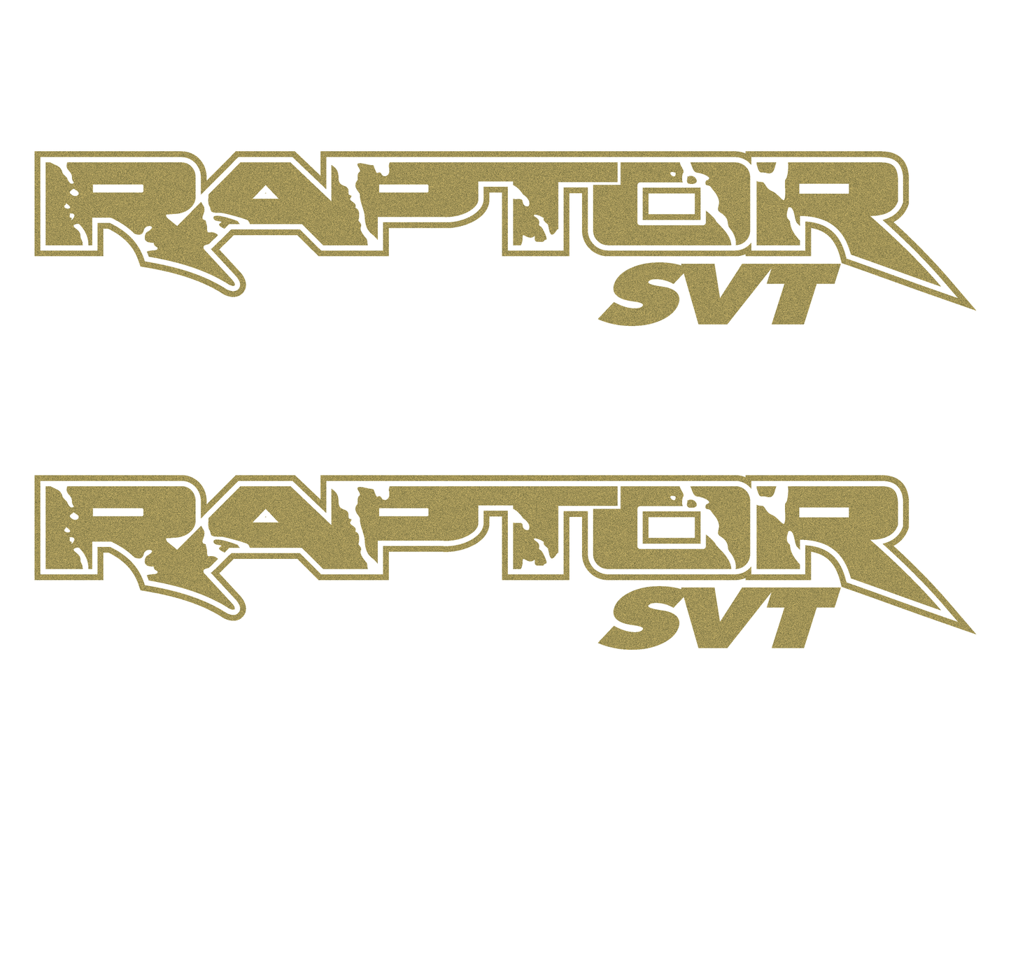 Shop Vinyl Design F-150 Raptor SVT Replacement Bedside Decals #010 Vehicle Decal Gold Gloss Shop Vinyl Design decals stickers