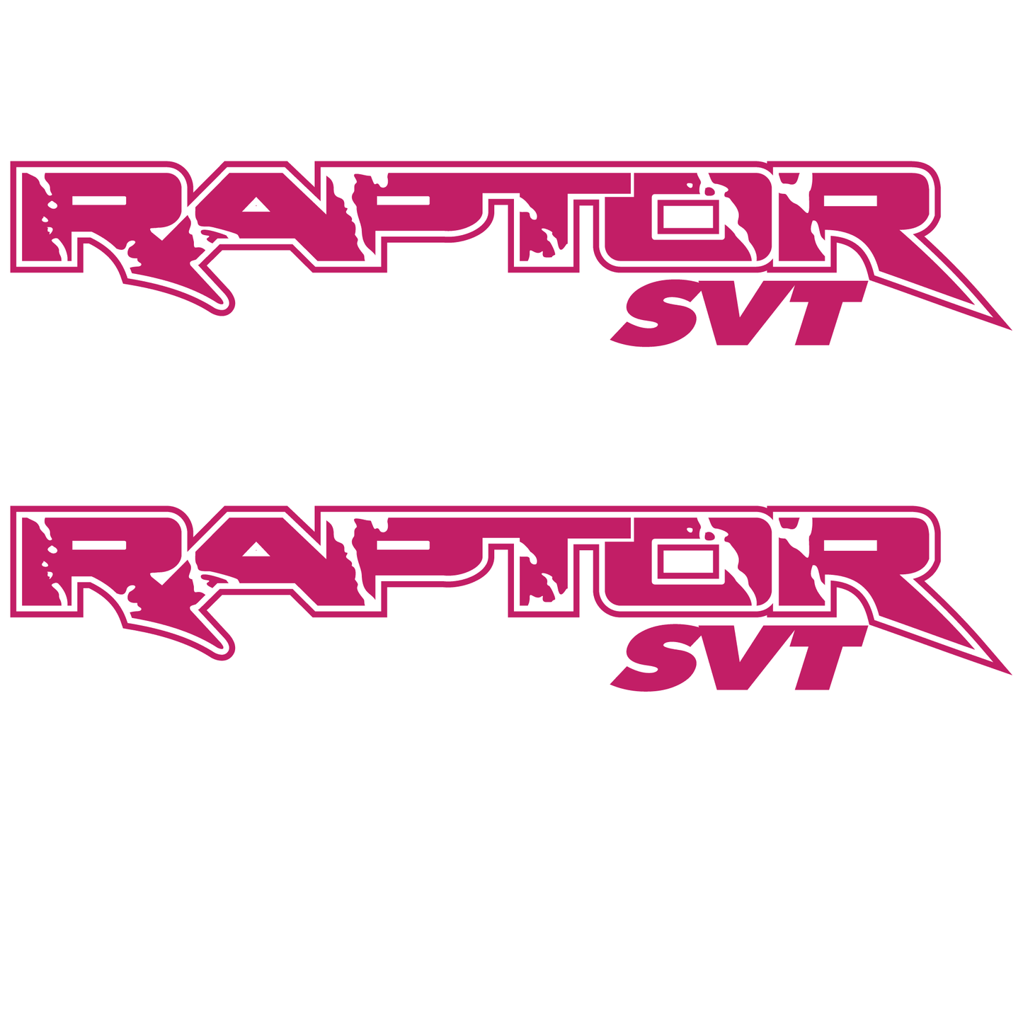 Shop Vinyl Design F-150 Raptor SVT Replacement Bedside Decals #010 Vehicle Decal Pink Gloss Shop Vinyl Design decals stickers