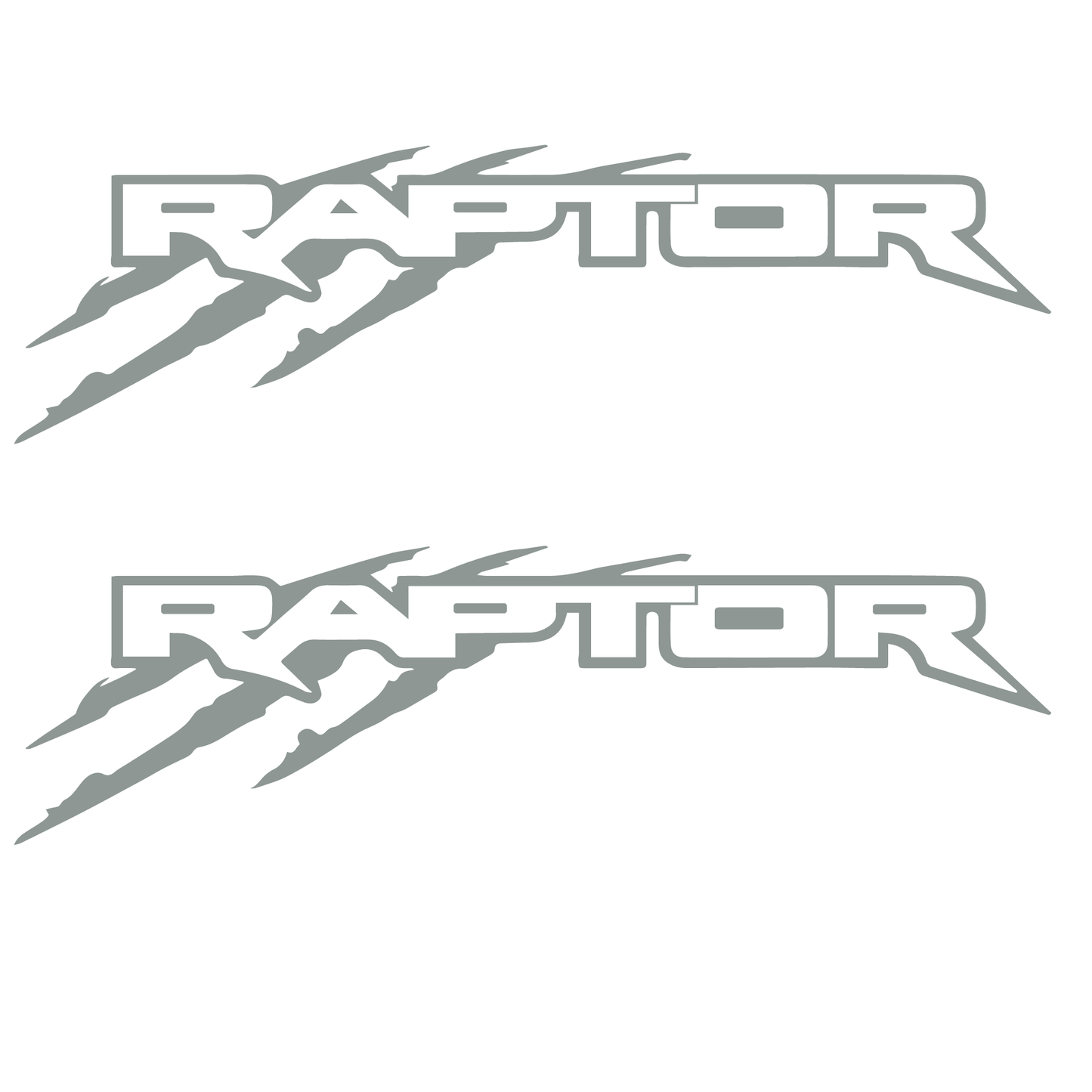 Shop Vinyl Design F-150 Raptor SVT Replacement Bedside Decals #5001 Vehicle Decal Grey Gloss Shop Vinyl Design decals stickers