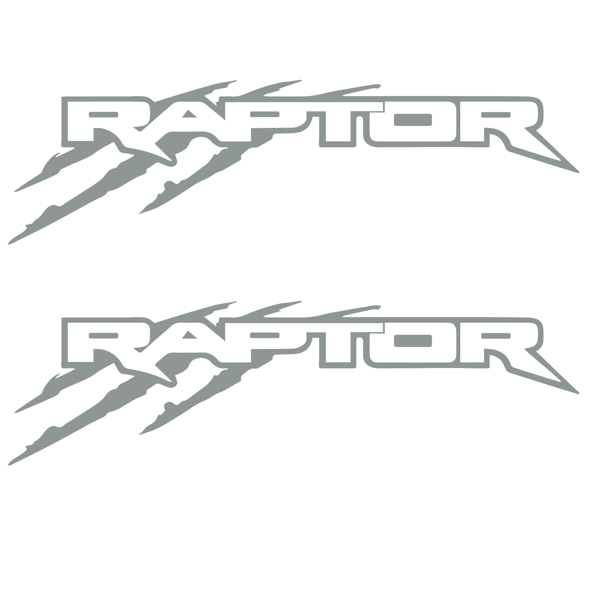 Shop Vinyl Design F-150 Raptor SVT Replacement Bedside Decals #5001 Vehicle Decal Grey Gloss Shop Vinyl Design decals stickers