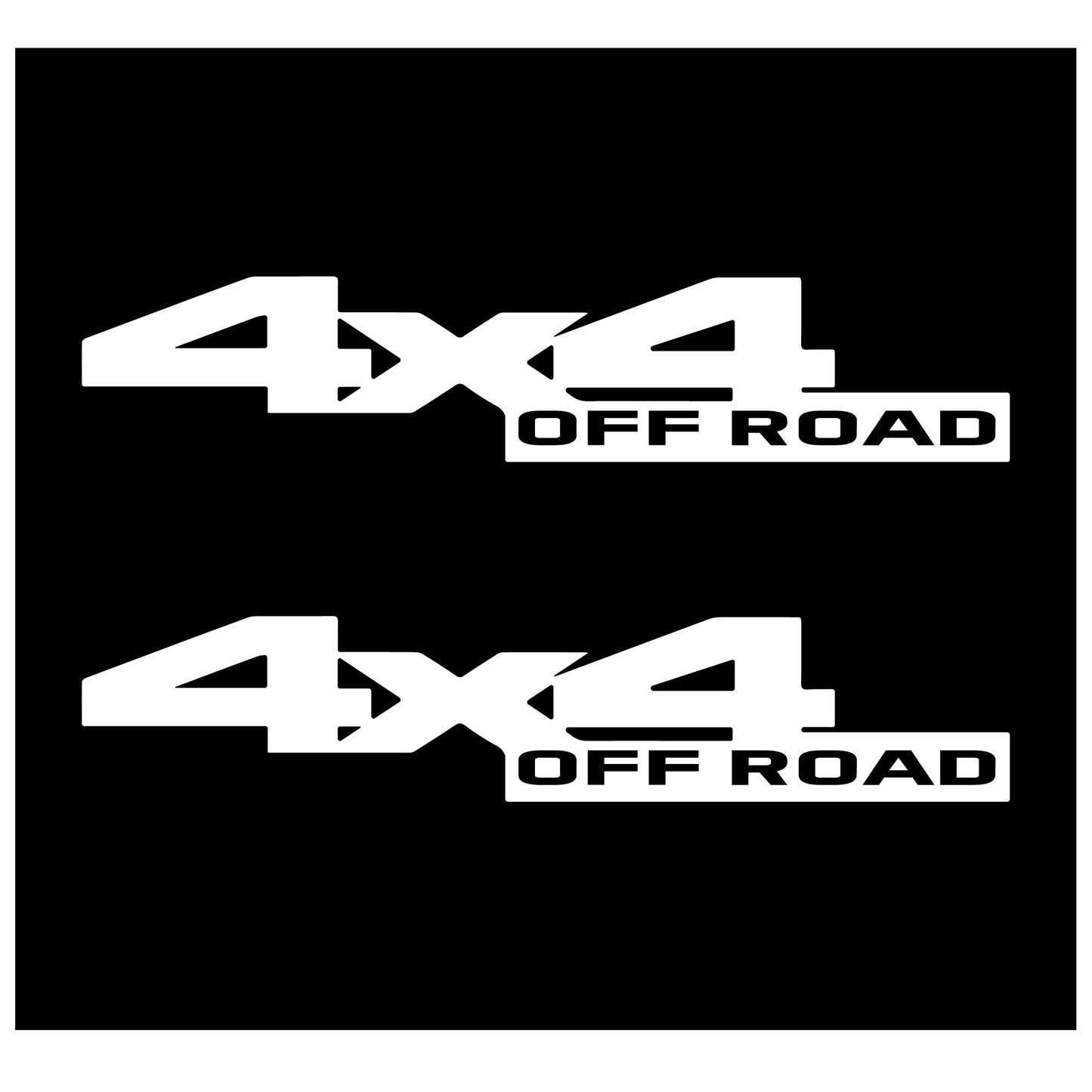 Shop Vinyl Design RAM Power Wagon Trucks 4 x 4 Off Road Replacement Bedside Decals #17 Vehicle decal 001 White Gloss Shop Vinyl Design decals stickers