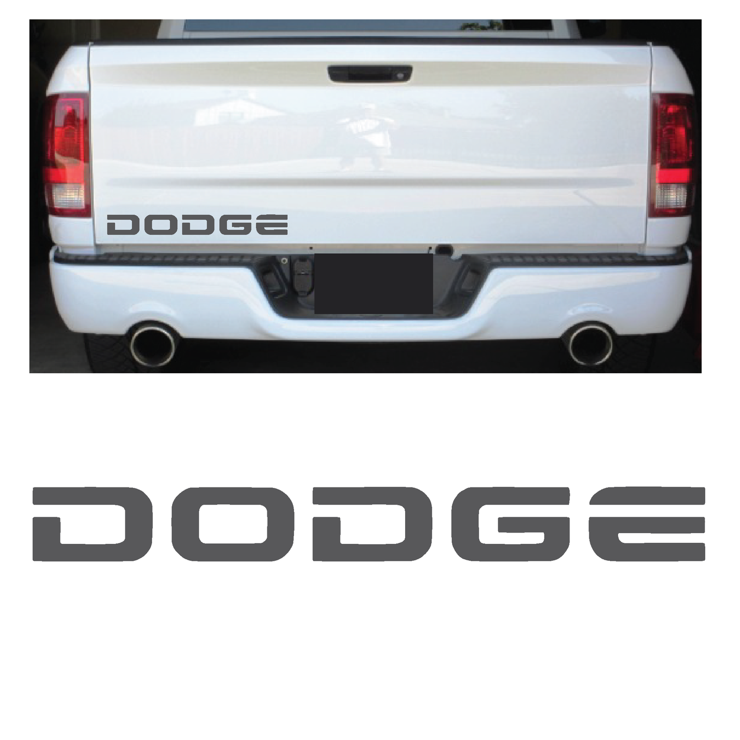 Shop Vinyl Design RAM Truck Tailgate Decals #12D Vehicle decal 001 Shop Vinyl Design decals stickers