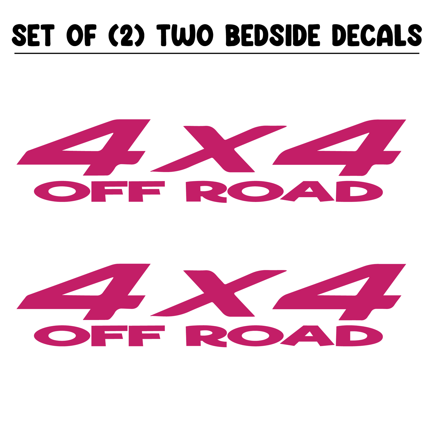 Shop Vinyl Design RAM Trucks 4 x 4 Off Road Replacement Bedside Decals #11 Vehicle decal 001 Shop Vinyl Design decals stickers