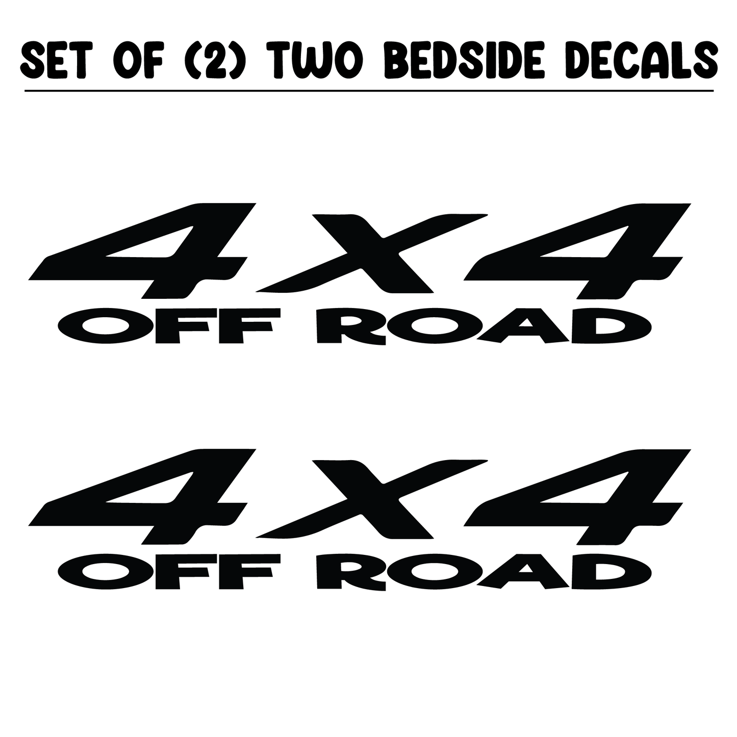 Shop Vinyl Design RAM Trucks 4 x 4 Off Road Replacement Bedside Decals #11 Vehicle decal 001 Shop Vinyl Design decals stickers