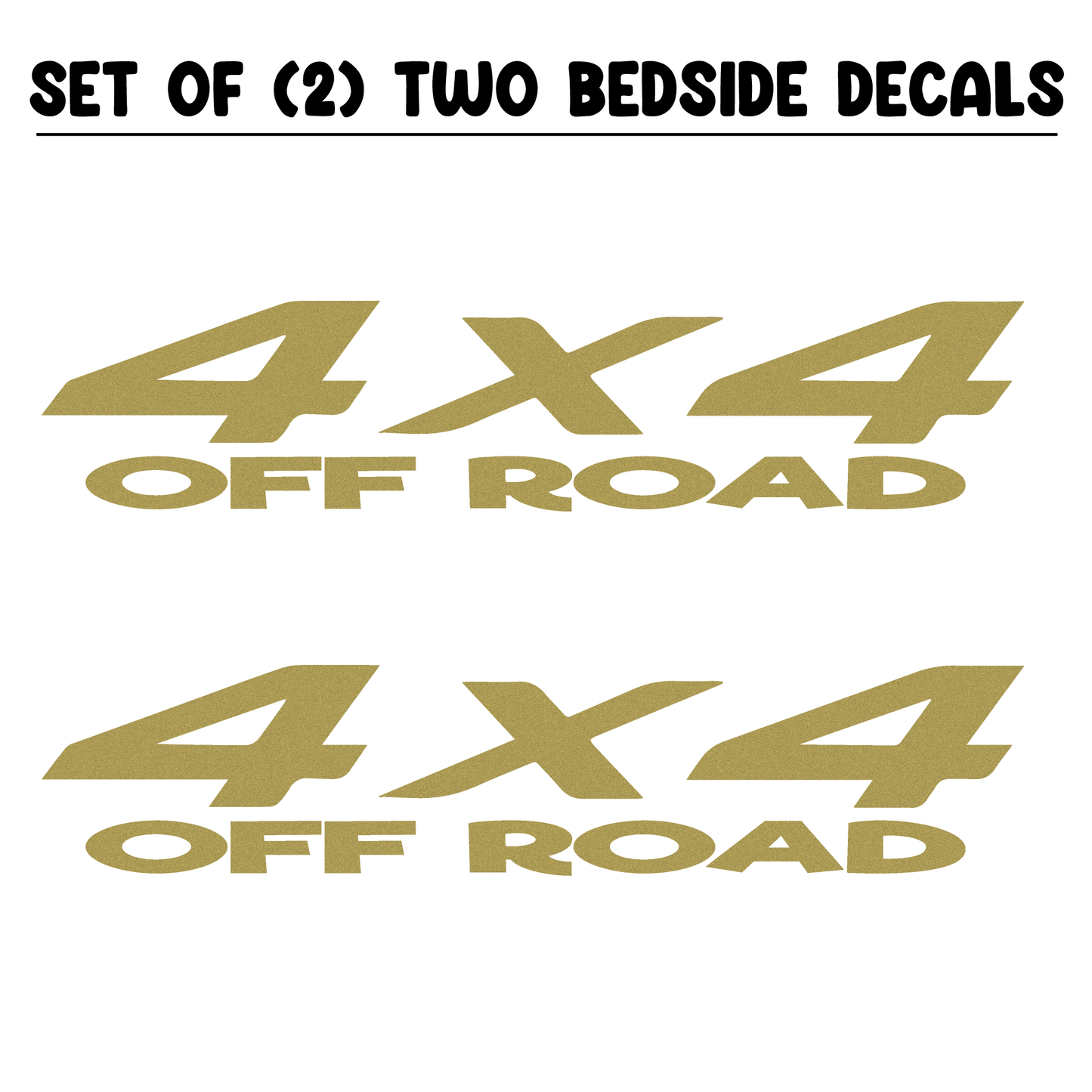 Shop Vinyl Design RAM Trucks 4 x 4 Off Road Replacement Bedside Decals #11 Vehicle decal 001 Shop Vinyl Design decals stickers