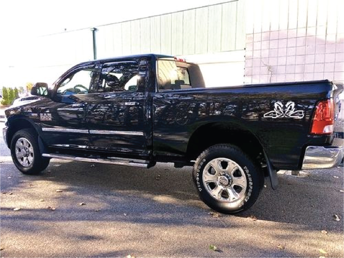 Shop Vinyl Design RAM Trucks 4 x 4 Replacement Bedside Decals #22 Vehicle decal 001 White Gloss Shop Vinyl Design decals stickers