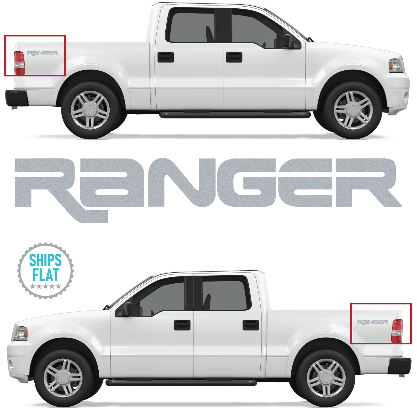 Shop Vinyl Design Ranger Trucks Replacement Bedside Decals #001 Vehicle 001 Shop Vinyl Design decals stickers