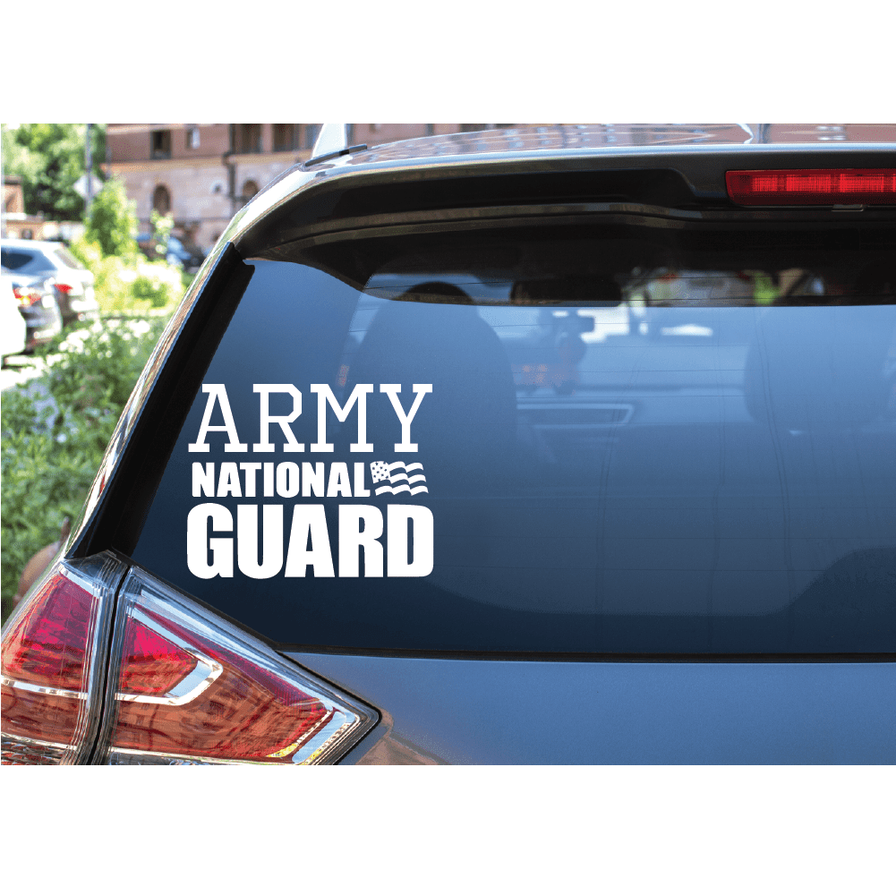 ShopVinylDesignStore.com Army National Guard Wide Shop Vinyl Design decals stickers