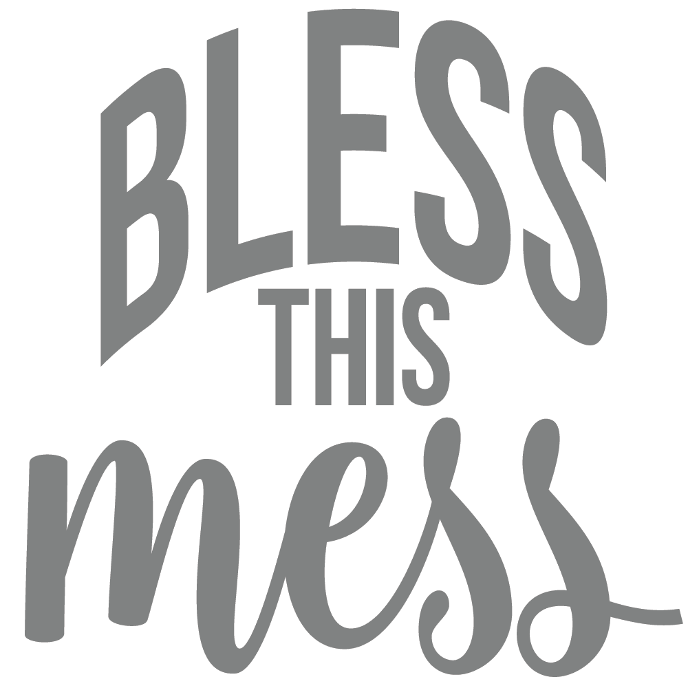 ShopVinylDesignStore.com Bless This Mess Wide Shop Vinyl Design decals stickers