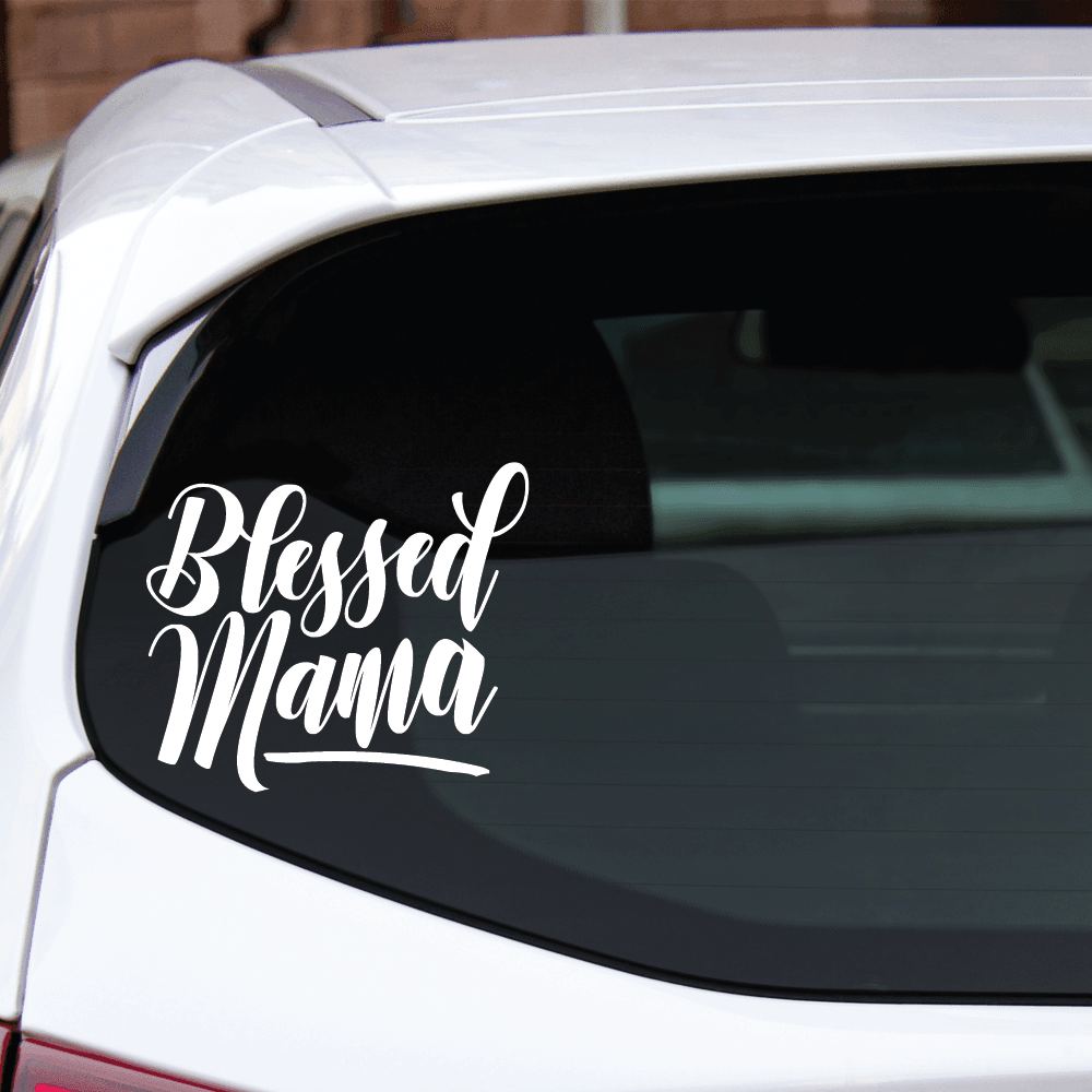 ShopVinylDesignStore.com Blessed Mama Wide Shop Vinyl Design decals stickers