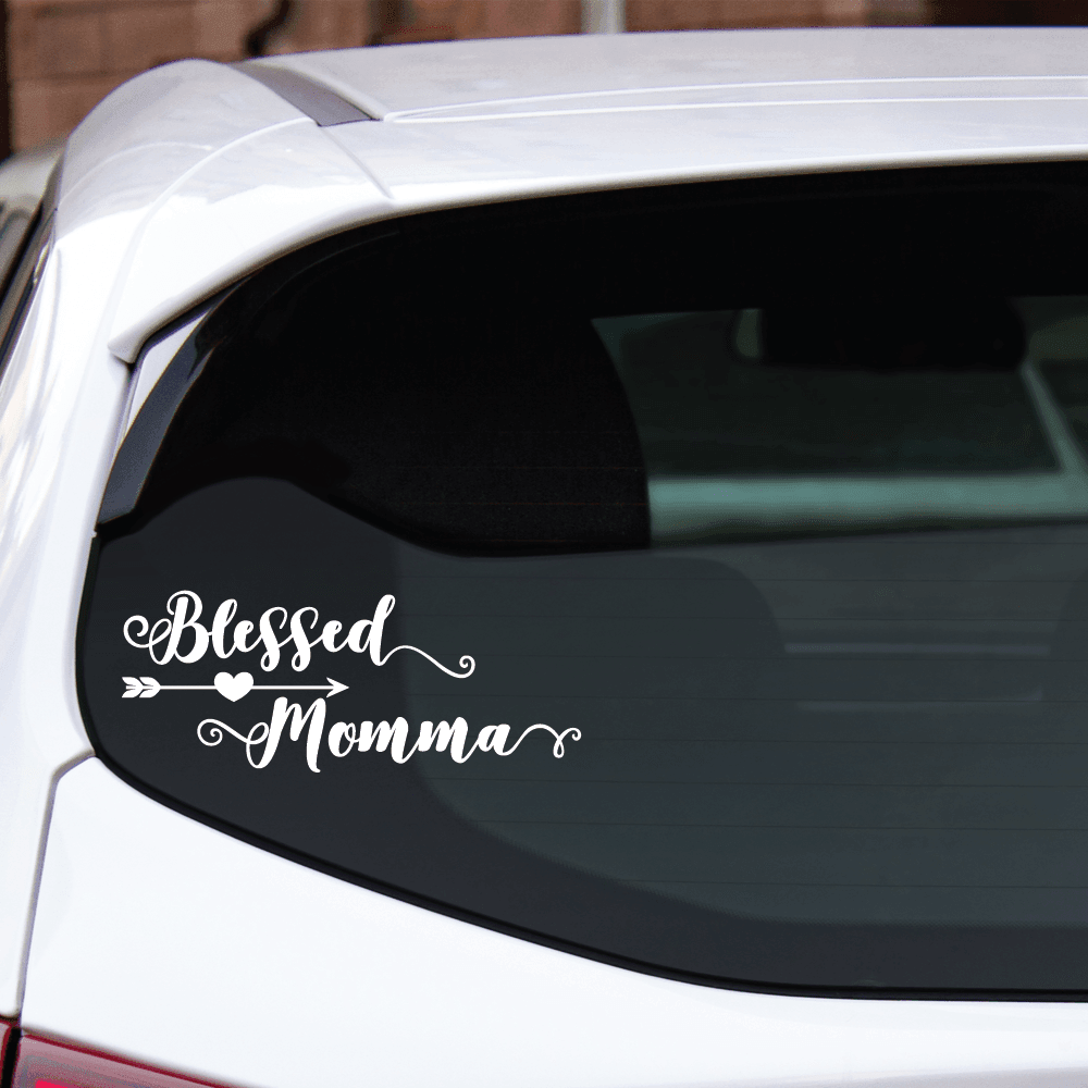 ShopVinylDesignStore.com Blessed Momma Wide Shop Vinyl Design decals stickers