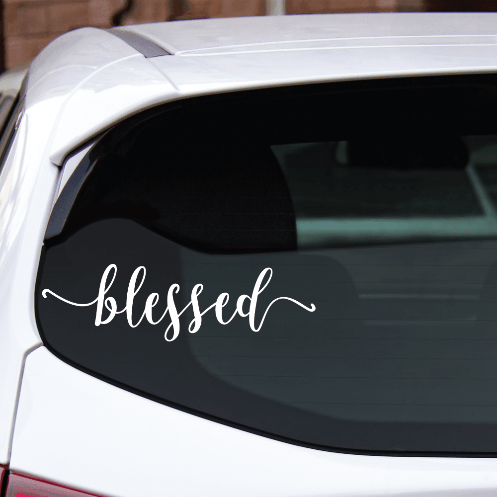 ShopVinylDesignStore.com Blessed Wide Shop Vinyl Design decals stickers