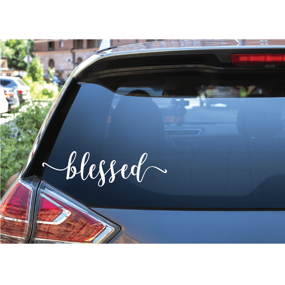 ShopVinylDesignStore.com Blessed Wide Shop Vinyl Design decals stickers