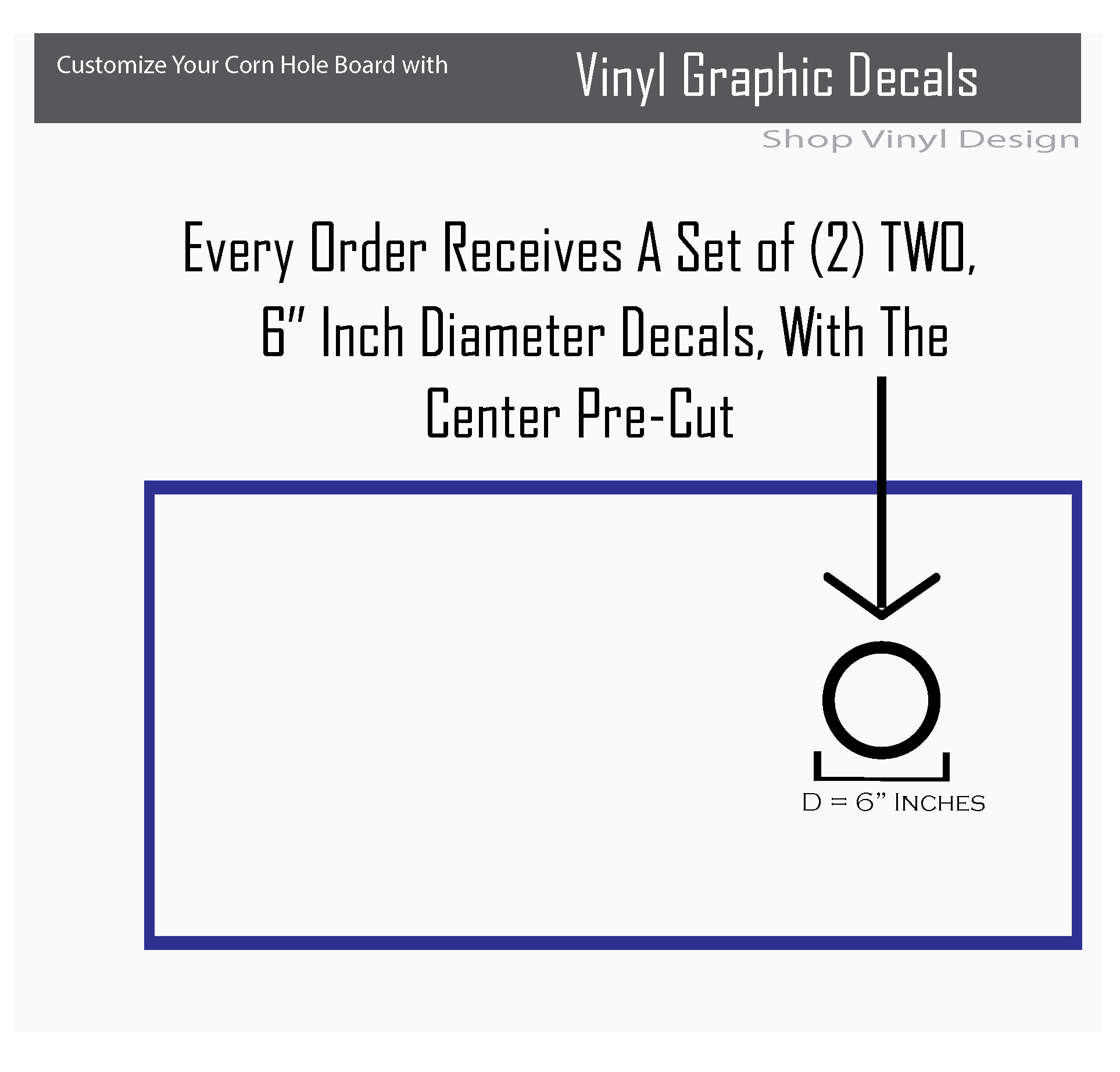 ShopVinylDesignStore.com Border Collie and Custom Text for Corn Hole Boards Wide Style 21 Shop Vinyl Design decals stickers