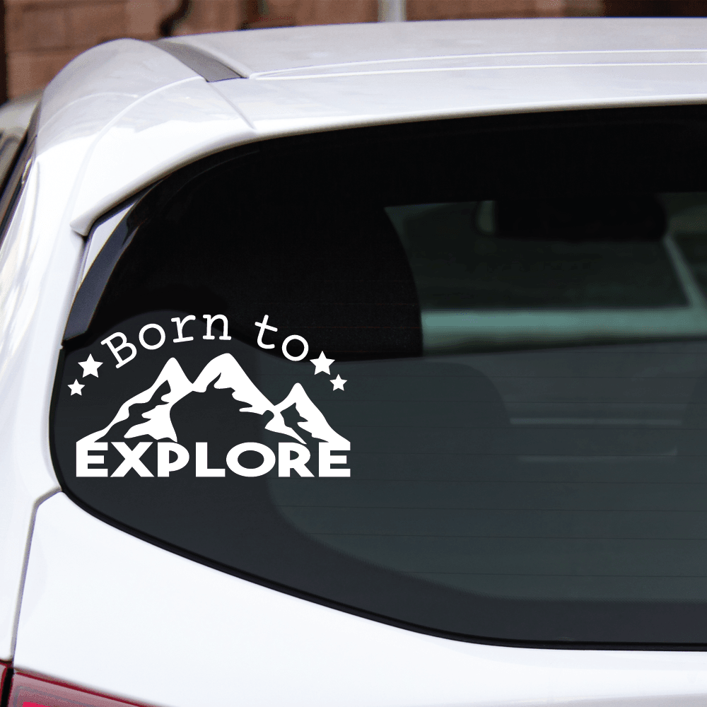 ShopVinylDesignStore.com Born To Explore Wide Shop Vinyl Design decals stickers