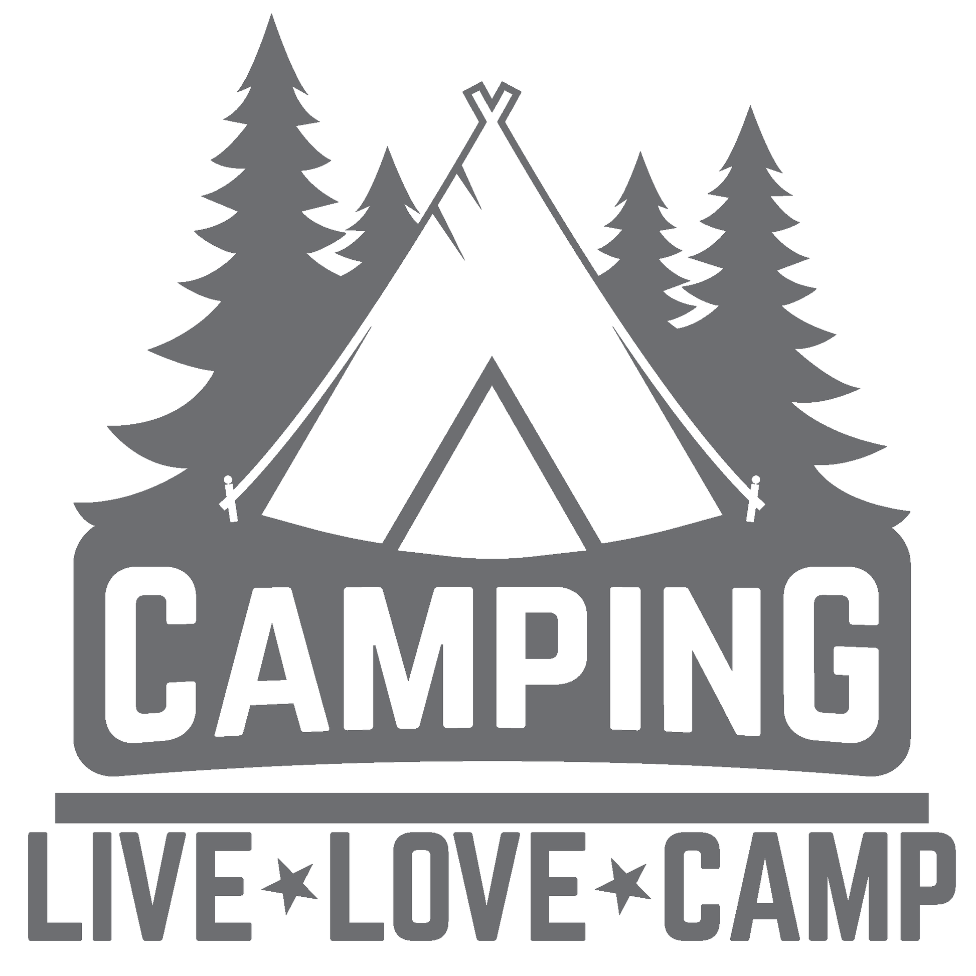 ShopVinylDesignStore.com Camping, Live Love Camping for Corn Hole Boards Wide Style 29 Shop Vinyl Design decals stickers