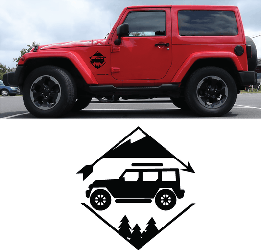 ShopVinylDesignStore.com Camping Off Road Wide Shop Vinyl Design decals stickers