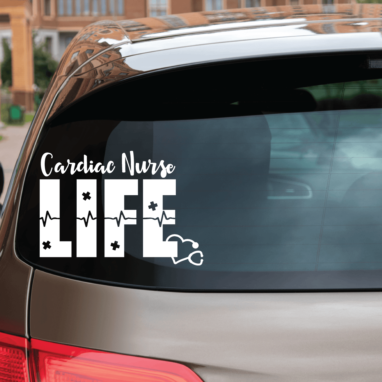 ShopVinylDesignStore.com Cardiac Nurse Life Wide Shop Vinyl Design decals stickers