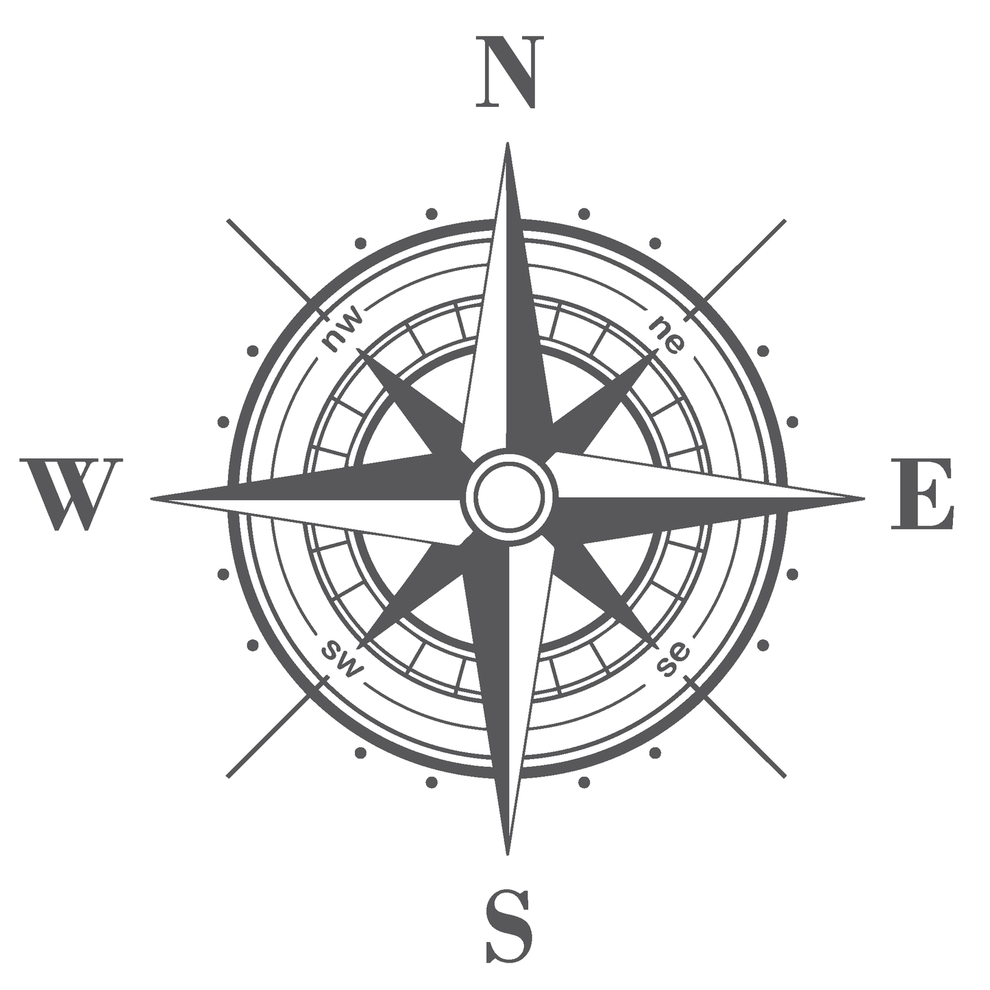ShopVinylDesignStore.com Compass Wide Shop Vinyl Design decals stickers