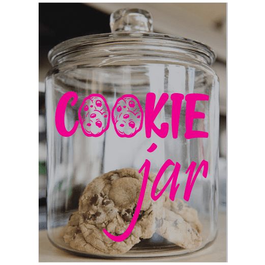 ShopVinylDesignStore.com Cookie Jar Wide Shop Vinyl Design decals stickers