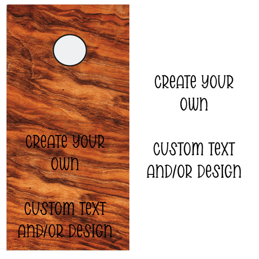 ShopVinylDesignStore.com Create Your Own Corn Hole Board Decal custom create your own CHB Shop Vinyl Design decals stickers