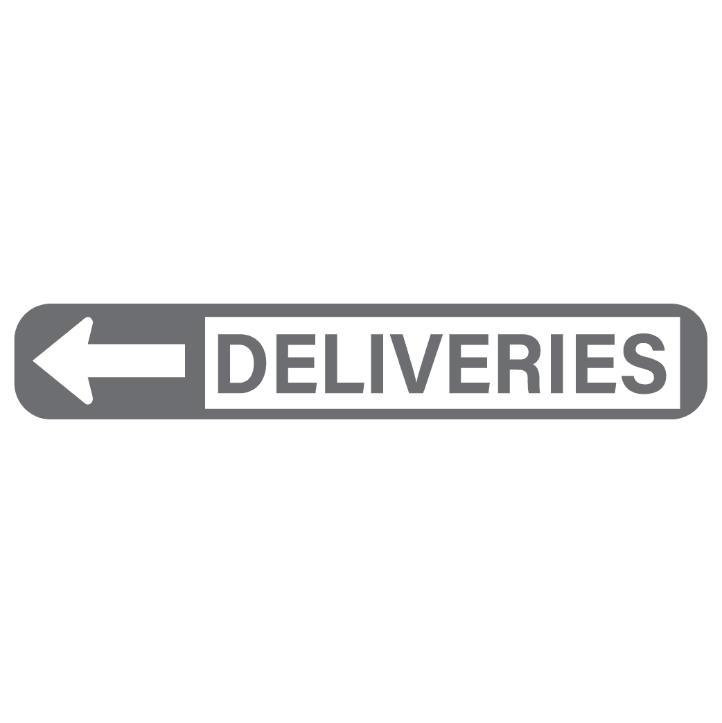 ShopVinylDesignStore.com Deliveries, Left Arrow Storefront Shop Vinyl Design decals stickers