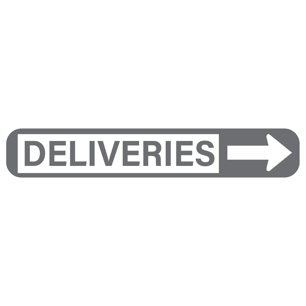 ShopVinylDesignStore.com Deliveries, Right Arrow Storefront Shop Vinyl Design decals stickers