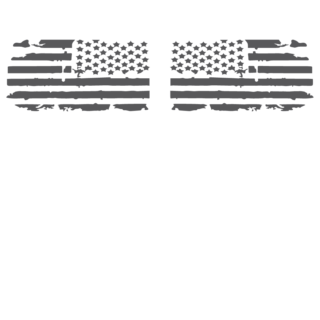 ShopVinylDesignStore.com Distressed United States of America Flag (regular and reverse) 2pk Wide Shop Vinyl Design decals stickers