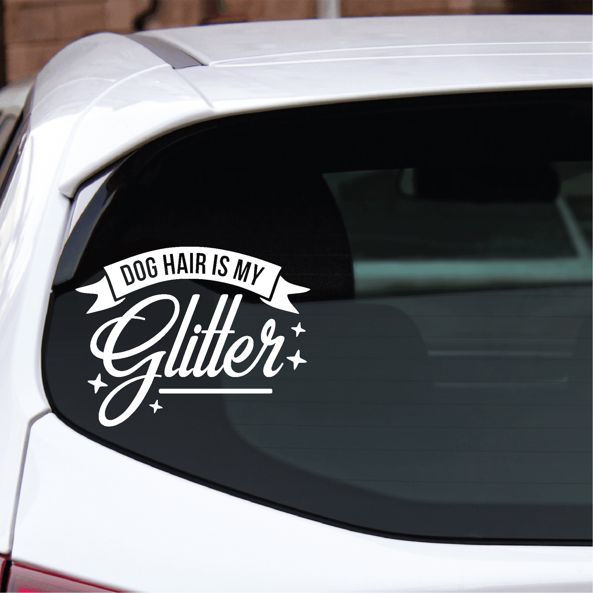 ShopVinylDesignStore.com Dog Hair Is My Glitter Wide Shop Vinyl Design decals stickers