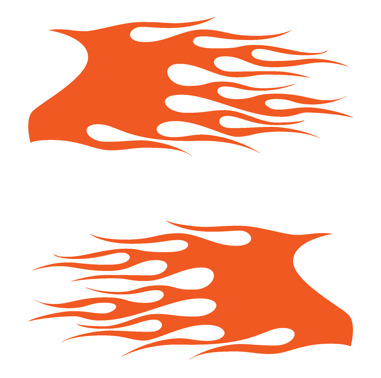 ShopVinylDesignStore.com Flames STYLE F5001 Wide Shop Vinyl Design decals stickers